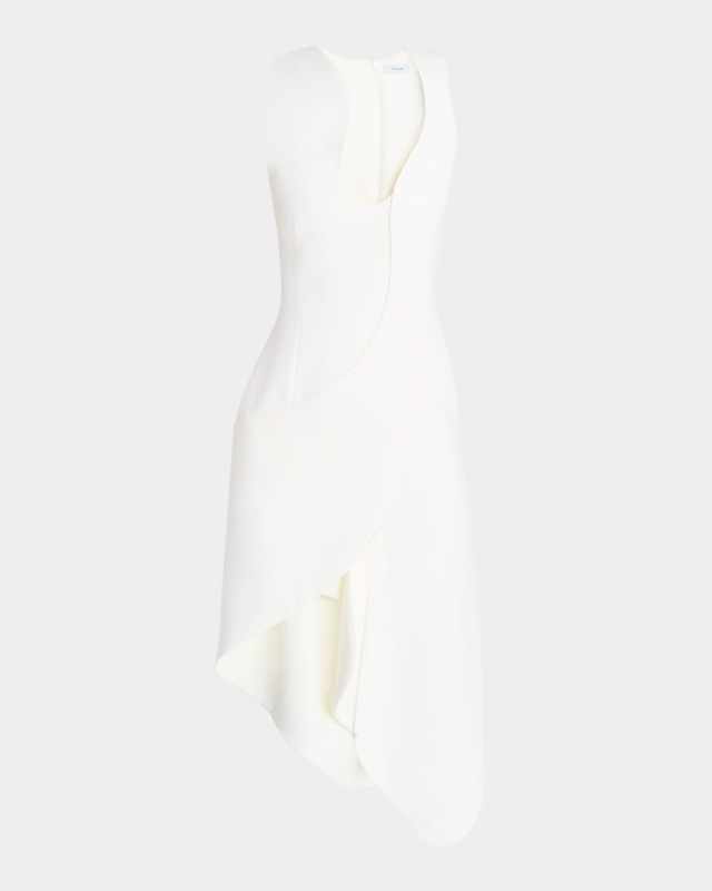 Sleeveless High-Low Midi Dress